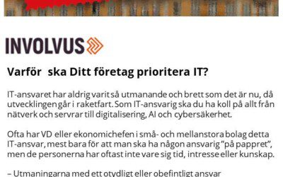 INVOLVUS föreläser på företagssalongen – Varför ska ditt företag prioritera IT?