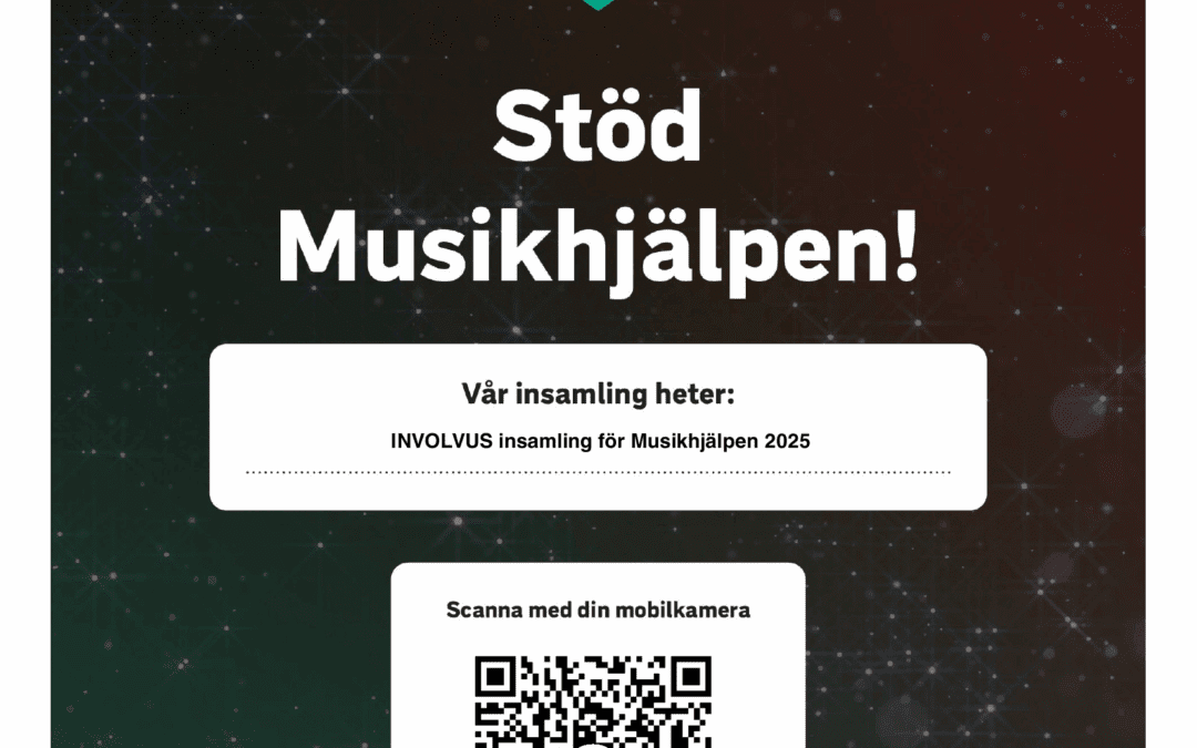 Stöd INVOLVUS insamling för Musikhjälpen!